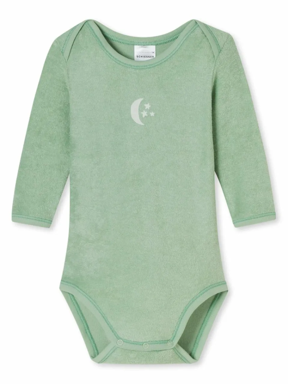 Schiesser Mädchen<Unisex Body - Natural Love grün bedruckt