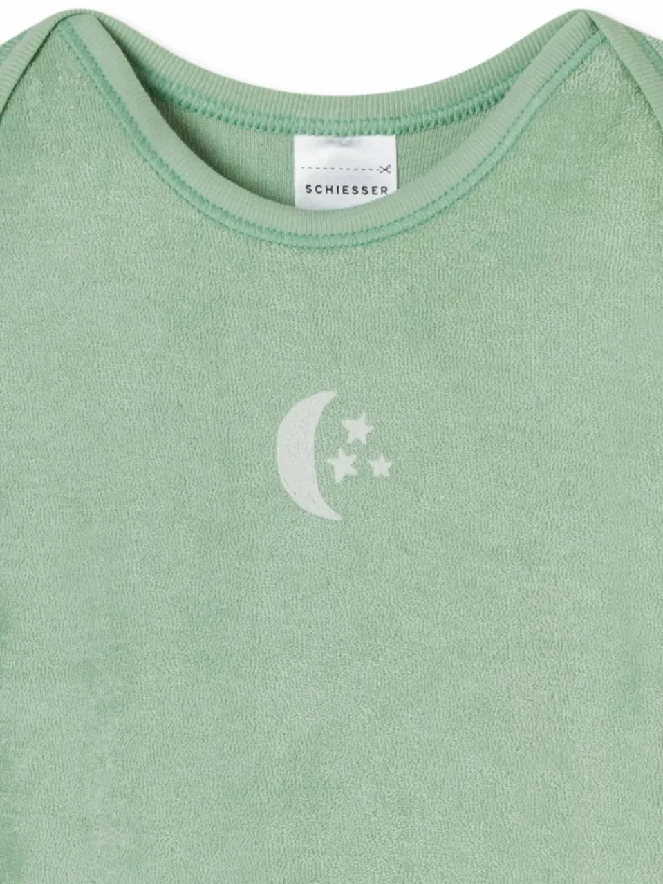 Schiesser Mädchen<Unisex Body - Natural Love grün bedruckt