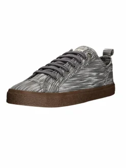Ethletic Sneaker|Sneaker<Unisex Canvas Sneaker hellgrau gestreift