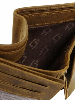 Landleder Taschen & Rucksäcke<Unisex Geldbörse braun uni