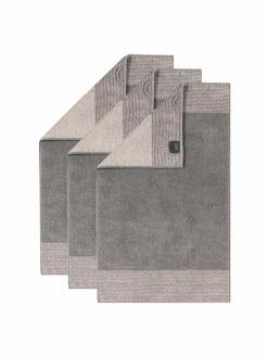 Cawö Heimtextilien<Unisex Gästetuch 3er Pack grau uni