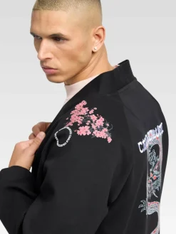 Carlo Colucci Sweatshirts & Sweatjacken<Unisex, Herren Sweatjacke - Dusini schwarz gemustert