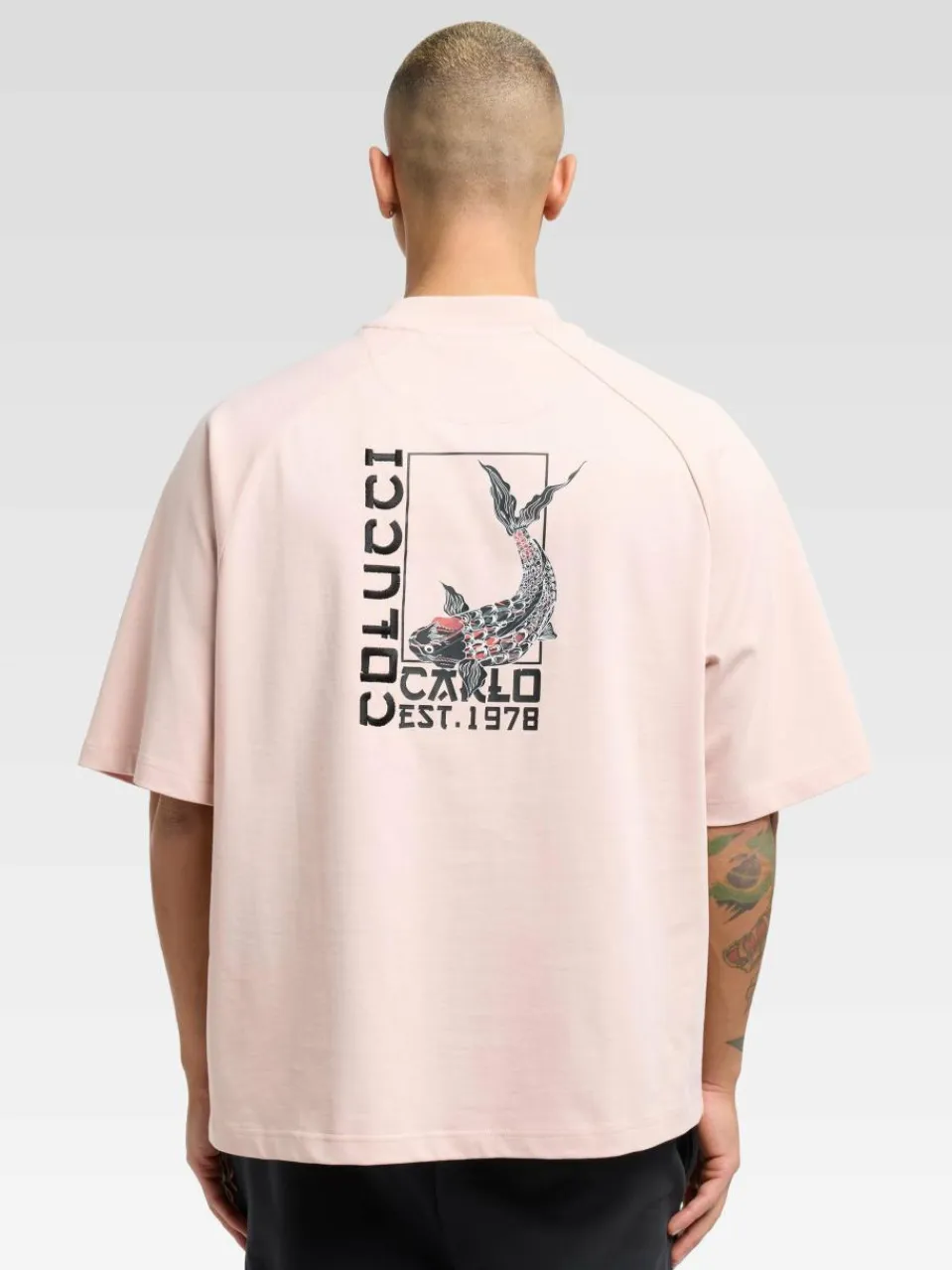 Carlo Colucci Shirts|Shirts & Tops<Unisex, Herren T-Shirt - Dorigoni rosa bedruckt