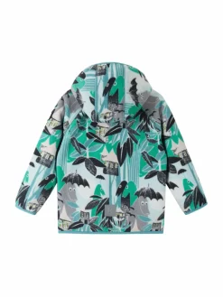 reima Mädchen|Jungen<Unisex Jacke - Moomin Vindskydd aqua gemustert