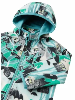 reima Mädchen|Jungen<Unisex Jacke - Moomin Vindskydd aqua gemustert