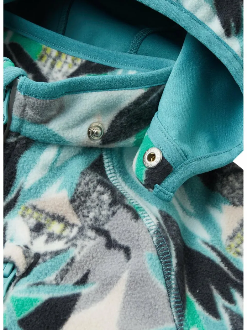 reima Mädchen|Jungen<Unisex Jacke - Moomin Vindskydd aqua gemustert