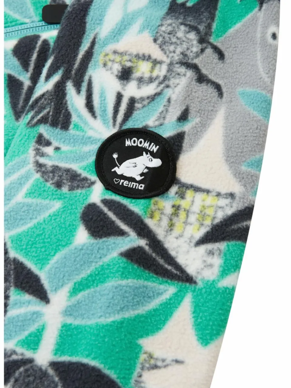 reima Mädchen|Jungen<Unisex Jacke - Moomin Vindskydd aqua gemustert