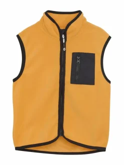 ColorKids Jungen|Mädchen<Unisex Kinder Fleeceweste - COFleece Waistcoat gelb uni