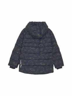 Minymo Jungen|Mädchen<Unisex Kinder Steppjacke blau gemustert