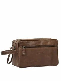 Bruno Banani Taschen & Rucksäcke<Unisex Kulturtasche braun uni