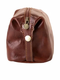 piké Taschen & Rucksäcke<Unisex Kulturtasche braun uni