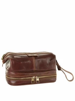 piké Taschen & Rucksäcke<Unisex Kulturtasche braun uni