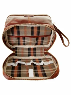 piké Taschen & Rucksäcke<Unisex Kulturtasche braun uni