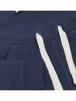 Minymo Jungen|Mädchen<Unisex Langarmshirt & Hose blau uni