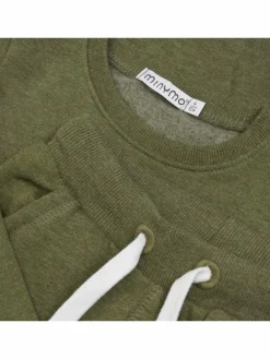 Minymo Jungen|Mädchen<Unisex Langarmshirt & Hose oliv uni