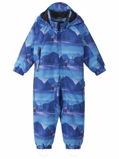 reima Jungen|Mädchen<Unisex tec Schneeanzug - Moomin Lyster hellblau gemustert