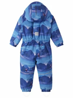 reima Jungen|Mädchen<Unisex tec Schneeanzug - Moomin Lyster hellblau gemustert
