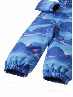 reima Jungen|Mädchen<Unisex tec Schneeanzug - Moomin Lyster hellblau gemustert