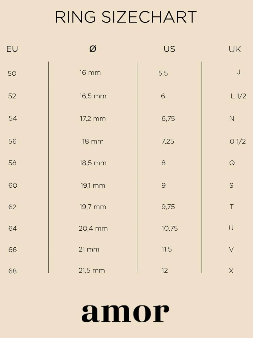 amor Schmuck<Unisex Ring silber uni