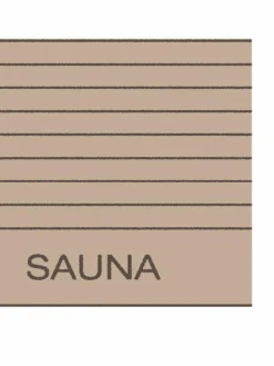 Cawö Heimtextilien<Unisex Saunatuch 1er Pack sand gestreift