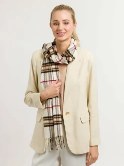 Giorgio Rimaldi Schals & Tücher<Unisex Schal beige kariert