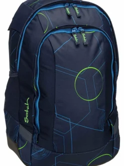 satch Mädchen<Unisex Schulranzen - Air blau uni