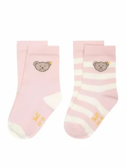 Steiff Jungen|Mädchen<Unisex Socken 2er Pack rosa uni