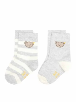 Steiff Jungen|Mädchen<Unisex Socken 2er Pack grau uni