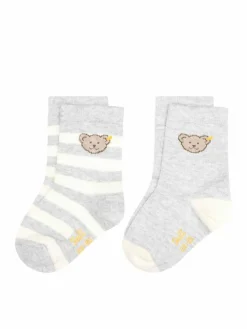 Steiff Jungen|Mädchen<Unisex Socken 2er Pack grau uni