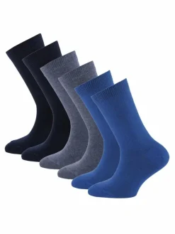Ewers Jungen<Unisex Socken 6er Pack blau uni