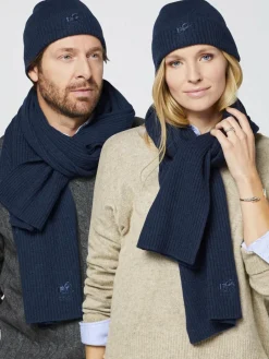 Polo Sylt Mützen & Caps<Unisex Strickmütze blau bedruckt