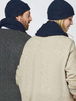 Polo Sylt Mützen & Caps<Unisex Strickmütze blau bedruckt