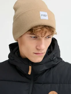 North Bend Mützen & Caps<Unisex Strickmütze - NBLou beige bedruckt