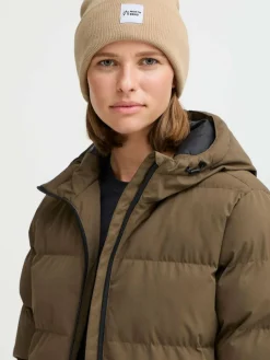 North Bend Mützen & Caps<Unisex Strickmütze - NBLou beige bedruckt