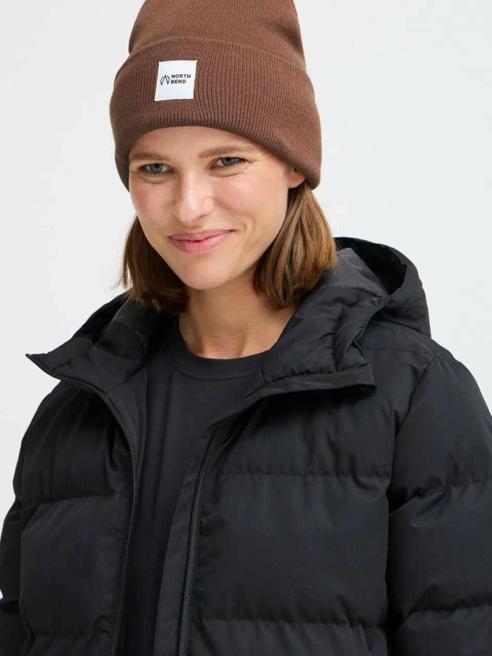 North Bend Mützen & Caps<Unisex Strickmütze - NBLou braun bedruckt