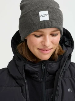 North Bend Mützen & Hüte<Unisex Strickmütze - NBLou grau bedruckt