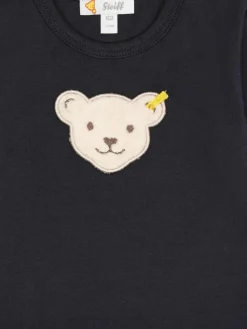 Steiff Jungen<Unisex T-Shirt - Classic schwarz uni