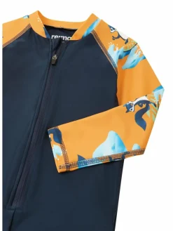 reima Mädchen<Unisex UV-Overall - Polskii orange gemustert