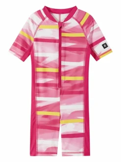 reima Mädchen|Jungen<Unisex UV-Schwimmanzug - Vesihiisi pink gemustert