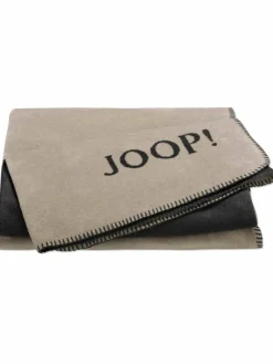 JOOP! Heimtextilien<Unisex Wohndecken 1er Pack grau uni