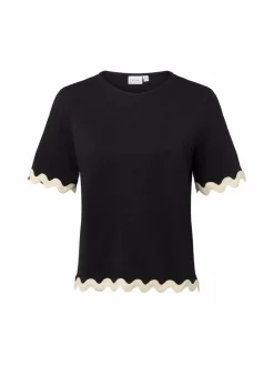 Vila Shirts & Tops<VICalisa schwarz sand uni